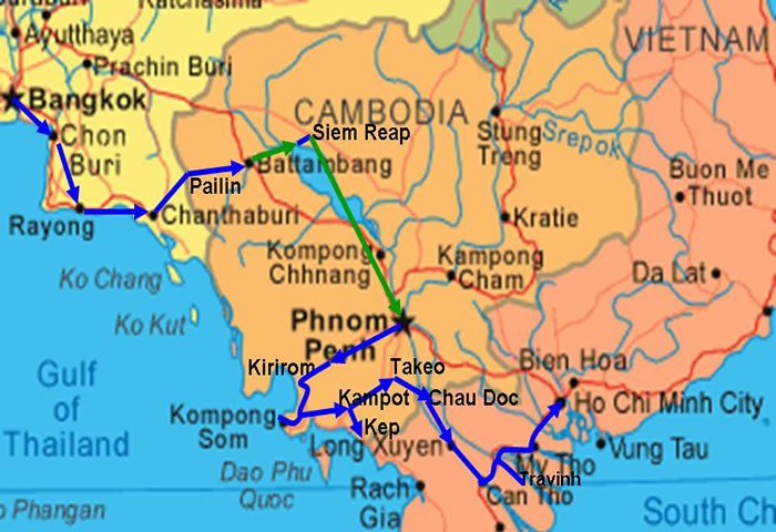 Cycling Saigon to Siem Reap