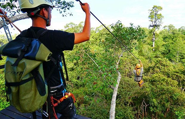 Angkor Park Zipline & Quad Bike Adventure Full-Day