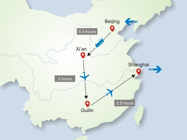Beijing Xian Guilin Shanghai Tour 11 Days