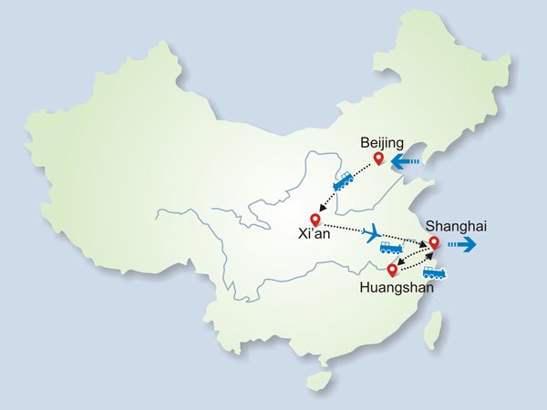 11 Days Group Tour to Beijing-Xian-Shanghai-Huangshan