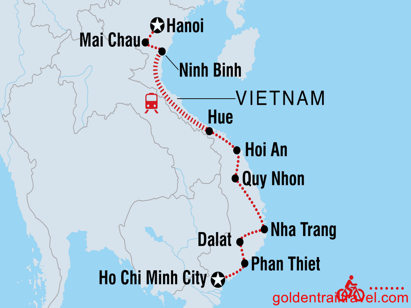Road Bike Holiday Tour from Hanoi to Ho Chi Minh City 15 Days